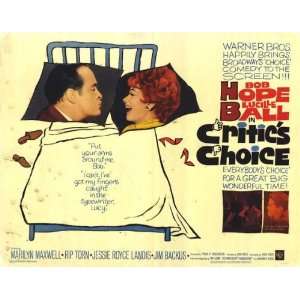  Critics Choice Movie Poster (27 x 40 Inches   69cm x 