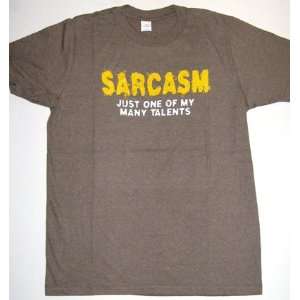  SARCASM Just One of My Many Talents Joke Tee Shirt Medium 