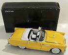 1955 DIECAST YELLOW FORD THUNDERBIRD CONVERTIBLE 124 TOY CAR SS7714 W 