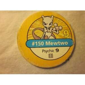 Pokemon Master Trainer 1999 Pokemon Chip Yellow #150 Mewtwo 9 Psychic 