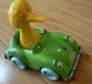 Big Bird Die Cast Green Car 1981 Muppets Hasbro 2.5  