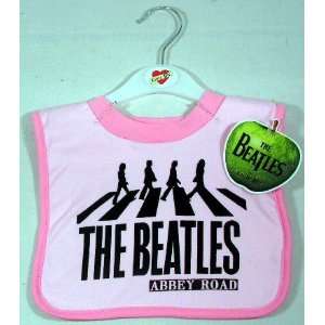  The Beatles Abbey Road Bib ~ Pink Baby