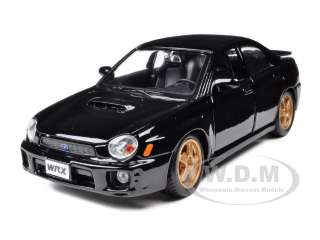 2002 SUBARU IMPREZA WRX BLACK 1/24 DIECAST MODEL CAR  