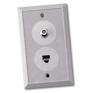  Phone and Coaxial Cable Outlet   Beige Electronics