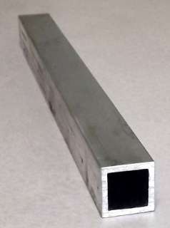 Aluminum 1 Inch Square Tube, 1/8 wall, approx 6 Long Sherline Taig 