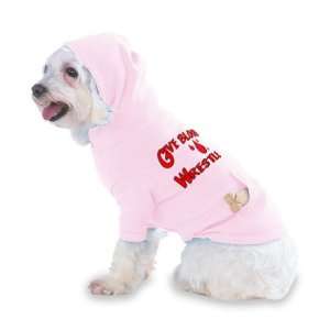 Give Blood Wrestle Hooded (Hoody) T Shirt with pocket for your Dog or 