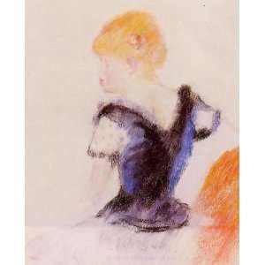  Oil Painting Young Blond Girl Pierre Auguste Renoir Hand 