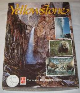 Avalon Hill Yellowstone, The National Park Wildlife Survival Game 