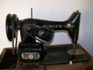 Singer Model 99K Sewing Machine # EF 24610 Black Head 1949 Year 