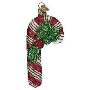  Old World Christmas Glistening Candy Cane Glass Ornament 