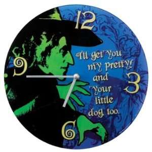  of Oz Wicked Witch of the West 12 Glass Wall Clock