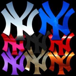 Like the Yankees Cap Logo made in Ultra Metallic / Glitter Film in 