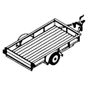  Trailer Blueprints   8Ft. Utility Trailer 