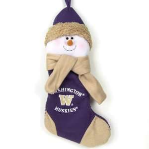   Huskies NCAA Snowman Holiday Stocking (22 inch)