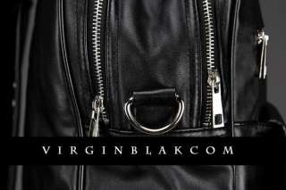 vb HOMME Mens Convertible Studded Leather Backpack 0VE  