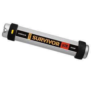 Corsair Flash Survivor GTR 64GB USB 2.0 Drive 843591009348  