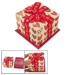   Detail Red Yellow Cubic Cardboard Gift Case Box Arts, Crafts & Sewing