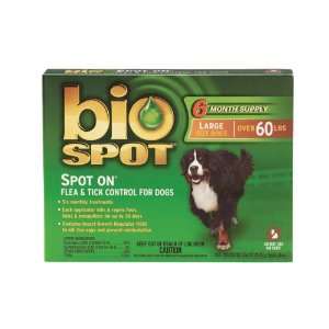  Bio Spot Spot On for Dogs over 60 lbs., 6 Month Supply 