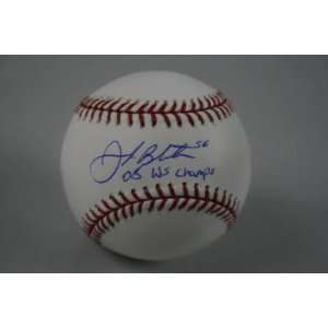 Signed Joe Blanton Baseball   08 Champs Oml Psa   Autographed 