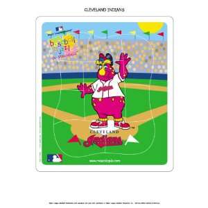 MLB Cleveland Indians Wooden Mascot Puzzle *SALE*  Sports 