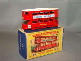 EARLY MOY Y3 Y 3 LONDON TRAMCAR NEWS OF THE WORLD BOXED  