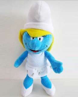 2011 The Smurfs 3D Smurfette Stuffed Plush Doll Toy 11 Great for 