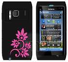 Black V4 Flora Silicone Case Cover For Nokia X6 + Film  