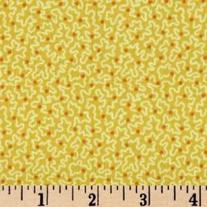  43 Wide Woodstock Vermicelli Yellow Fabric By The Yard 