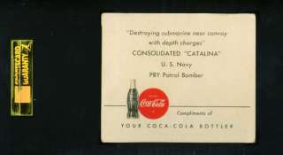 1943 Coca Cola Coke Planes CONSOLIDAT CATALINA SGC 50  