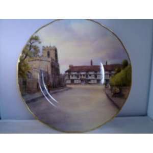 Royal Worcester Cabinet Plate   Falcon Hotel by H. Davis  