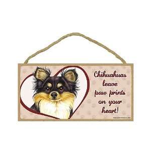  Chihuahua (Long haired, black & tan)   leave paw prints on 