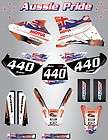 Full Custom Graphic Kit  AUSSIE PRIDE   KTM 50 SX 2008 / 2012  
