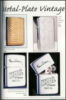 ZIPPO LIGHTERS PRICE GUIDE w/ Identif. Codes for dating 9780873496971 