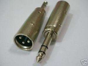 XLR Male Adapter to 1/4 Male Stereo TRS Connector,144w  
