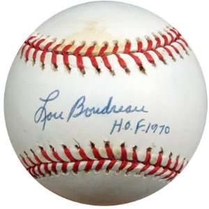  Lou Boudreau Autographed AL Baseball HOF 1970 PSA/DNA 