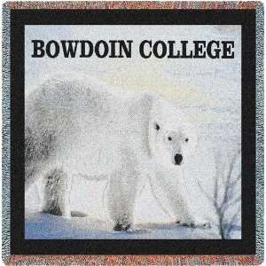  Bowdoin College Throw   70 x 54 Blanket/Throw Sports 