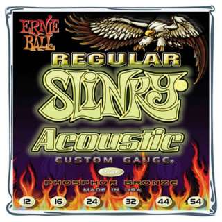 12 Sets of Ernie Ball 2146 Regular Slinky Acoustic Guitar Strings