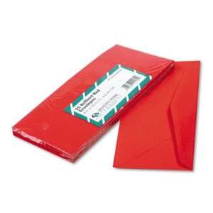  Colored Envelopes   Traditional, #10, Red, 25/pack(sold in 