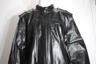 New Mens Vintage Leather Black MEMBERS ONLY Jacket XL  
