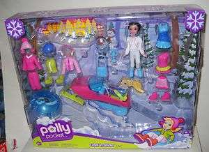 2255 NRFB Mattel Polly Pocket Chill N Slide Lila Doll Playset  