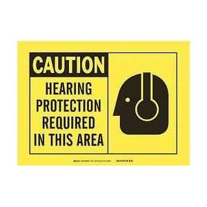    Caution Sign,10 X 14in,bk/yel,eng,surf   BRADY 