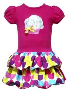 New Baby Girls Pink Birthday Cupcake Dress sz 24 months  