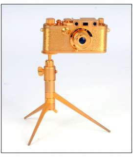Leica IIIf +Leica I+ UR Leica + tripod replica 24K gold  