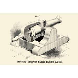 Braytons Improved Breech loading Cannon 12x18 Giclee on 
