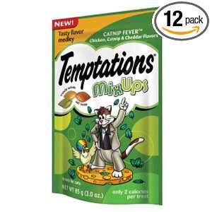 WHISKAS TEMPTATIONS Treats for Cats Mixups Catnip Fever, 3 Ounce (Pack 