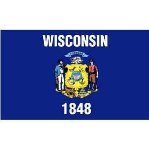  Wisconsin 3ft. x 5ft. SpectraPro Flag Patio, Lawn 