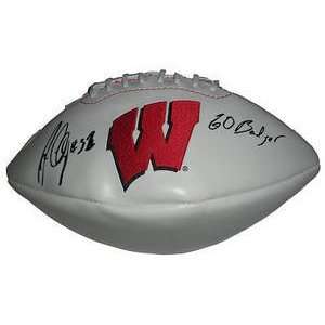    John Clay Signed Wisconsin Badgers Logo Football