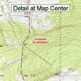 USGS Topographic Quadrangle Map   Sunnyside, Wisconsin (Folded 