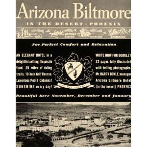   Ad Arizona Biltmore Phoenix Hotel Waldorf Astoria   Original Print Ad