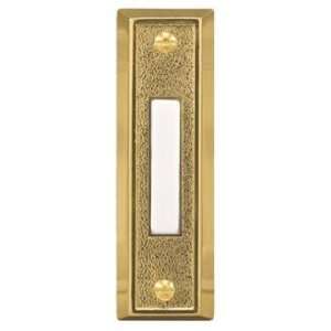    Basic Series Gold Crinkle Doorbell Button